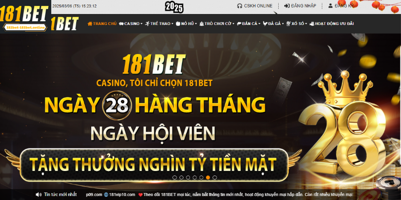 Giới thiệu 181BET với nhiều ưu điểm nổi bật