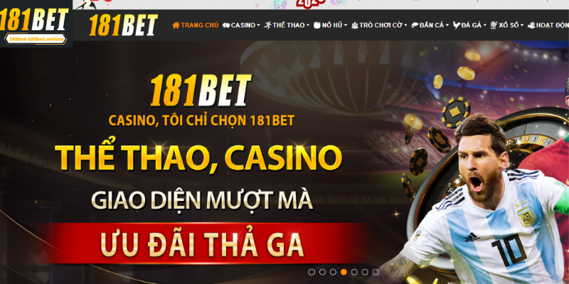 181BET là một trong những nhà cái uy tín trên thị trường cá cược