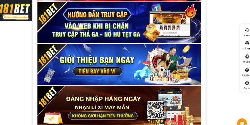 khuyến mãi 181BET thành viên VIP còn nhận được nhiều phần quà hấp dẫn